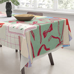 Retro christmas patch Tablecloth Gallery Image 3
