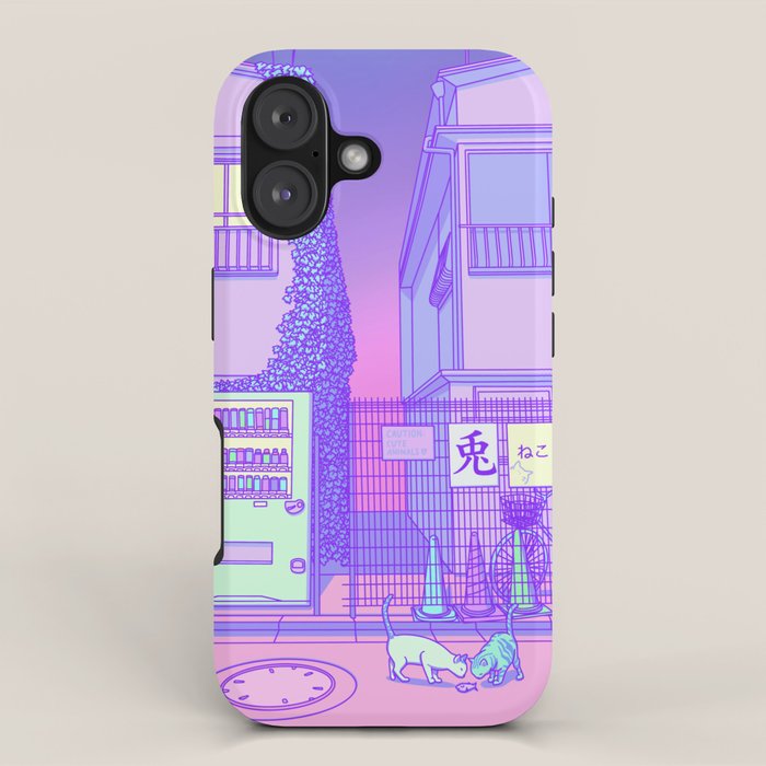 Pastel Tokyo Cats iPhone Case Gallery Image 1