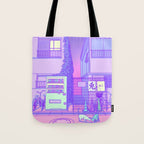 Pastel Tokyo Cats Tote Bag Gallery Image 1