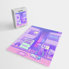 Pastel Tokyo Cats Jigsaw Puzzle Gallery Image 2