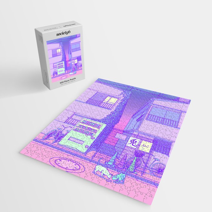 Pastel Tokyo Cats Jigsaw Puzzle Gallery Image 2