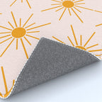 Sun Pattern On Pink Background Rug Gallery Image 4