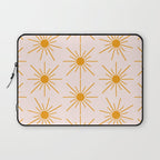 Sun Pattern On Pink Background Laptop Sleeve Gallery Image 1