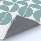 Mid Century Modern Geometric 04 Glass Blue Rug Gallery Image 4