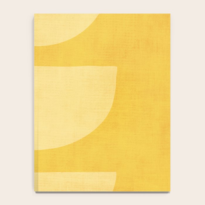 Yellow Tones Semicircles Minimalist Artwork Notebook Gallery Image 4
