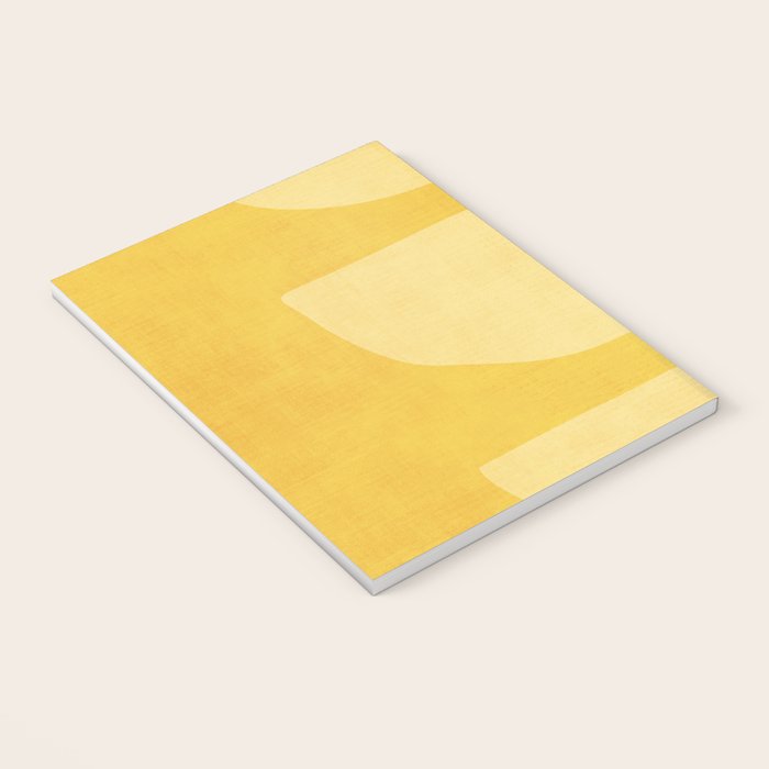 Yellow Tones Semicircles Minimalist Artwork Notebook Gallery Image 3