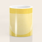 Yellow Tones Semicircles Minimalist Artwork Coffee Mug Gallery Image 4