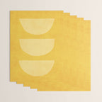 Yellow Tones Semicircles Minimalist Artwork Wrapping Paper Gallery Image 3
