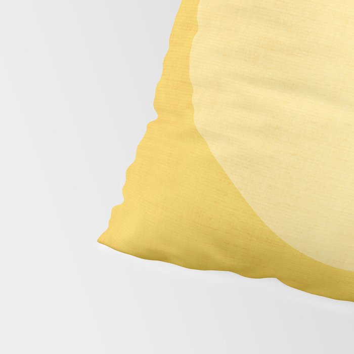 Yellow Tones Semicircles Minimalist Artwork Pillow Sham Gallery Image 4