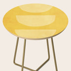 Yellow Tones Semicircles Minimalist Artwork Side Table Gallery Image 2