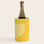 Yellow Tones Semicircles Minimalist Artwork Wine Chiller Gallery Image 3
