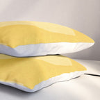 Yellow Tones Semicircles Minimalist Artwork Pillow Sham Gallery Image 3
