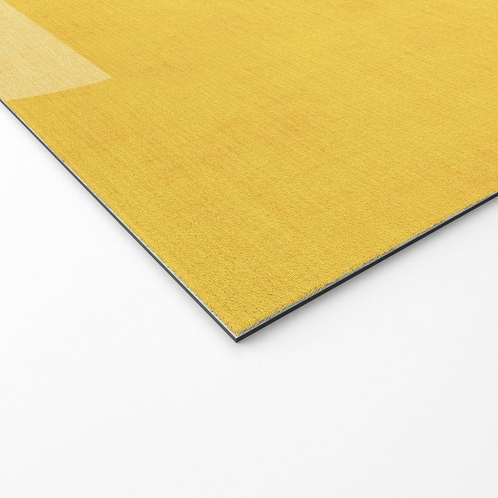 Yellow Tones Semicircles Minimalist Artwork Welcome Mat Gallery Image 2