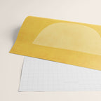 Yellow Tones Semicircles Minimalist Artwork Wrapping Paper Gallery Image 2