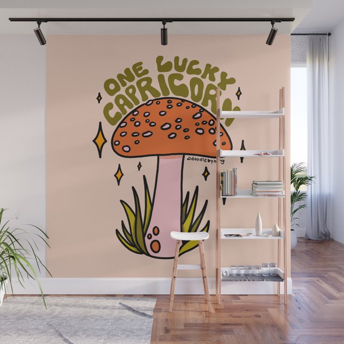 One Lucky Capricorn Wall Mural Gallery Image 1