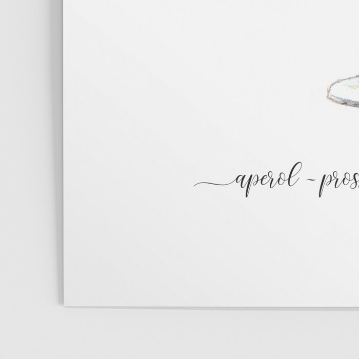 Cocktail Recipes. Aperol Spritz. Poster Gallery Image 3