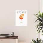 Cocktail Recipes. Aperol Spritz. Poster Gallery Image 2