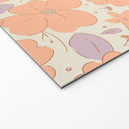 Vintage hand drawn flower art pattern Welcome Mat Gallery Image 2