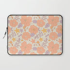Vintage hand drawn flower art pattern Laptop Sleeve Gallery Image 1