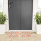 Vintage hand drawn flower art pattern Welcome Mat Gallery Image 3