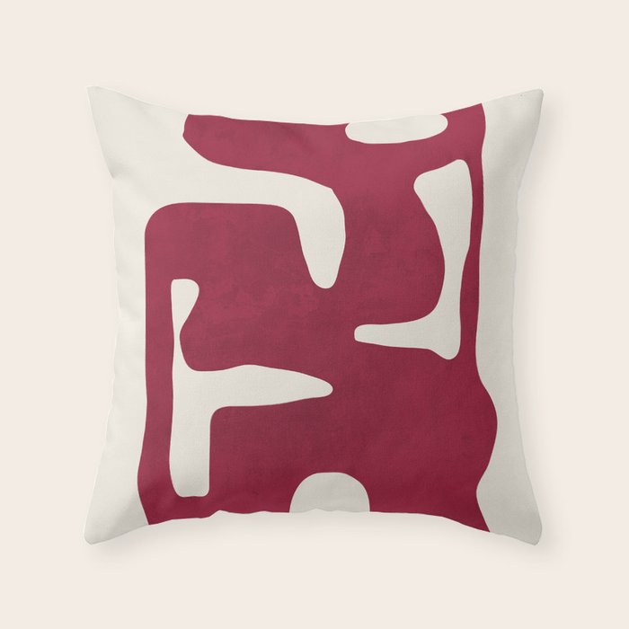 Modern Abstract Shapes 72 Throw Pillow Gallery Image 6