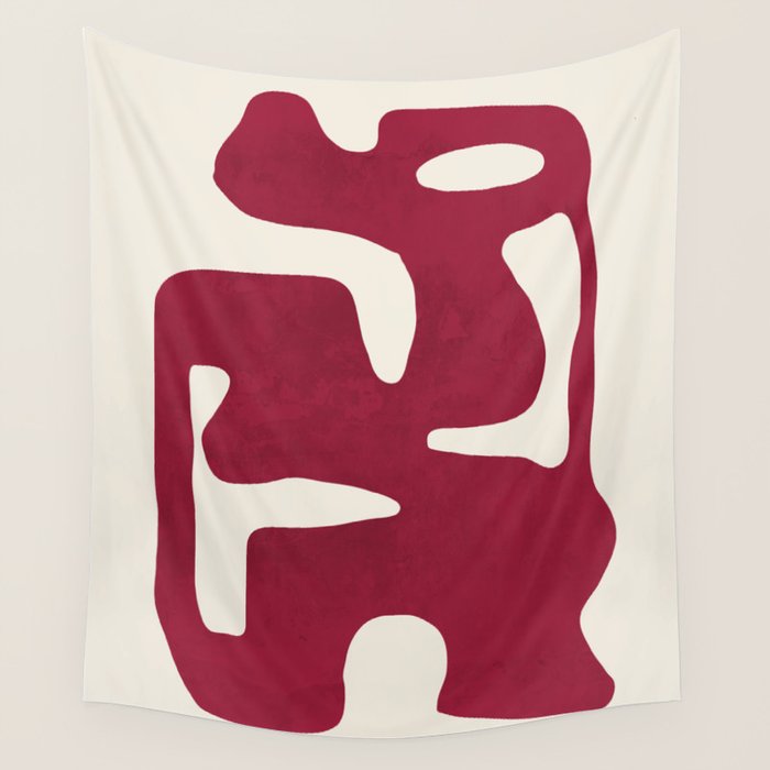 Modern Abstract Shapes 72 Wall Tapestry Gallery Image 1