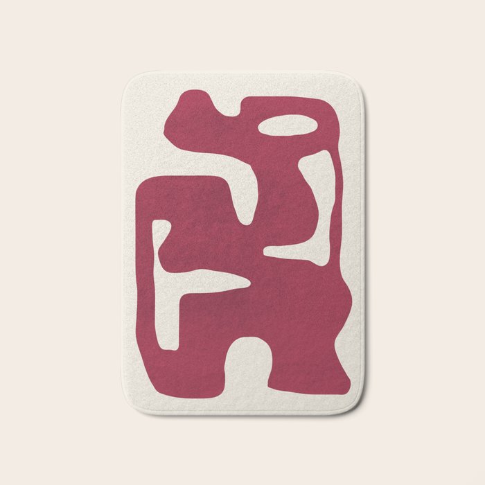 Modern Abstract Shapes 72 Bath Mat Gallery Image 1