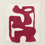 Modern Abstract Shapes 72 Wall Tapestry Gallery Image 4