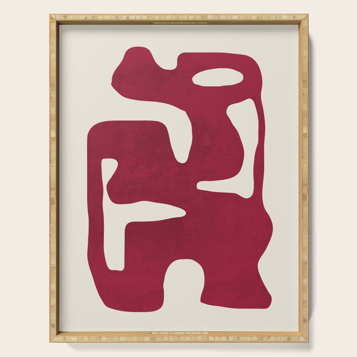 Modern Abstract Shapes 72 Serving Tray Gallery Image 1