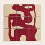 Modern Abstract Shapes 72 Wood Wall Art Gallery Image 1