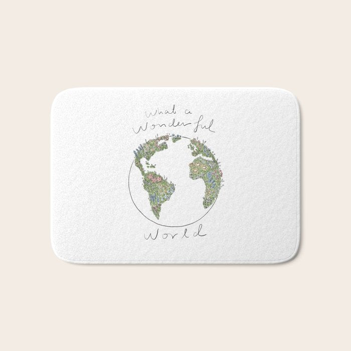 What a Wonderful World Bath Mat Gallery Image 1