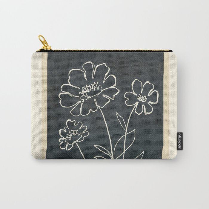 Sketch Line Flowers 4 Carry All Pouch Gallery Image 1