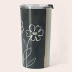 Sketch Line Flowers 4 Travel Mug Gallery Image 2