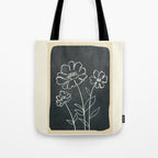 Sketch Line Flowers 4 Tote Bag Gallery Image 1