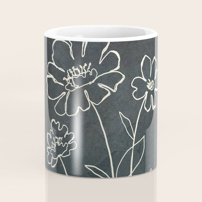 Sketch Line Flowers 4 Coffee Mug Gallery Image 4