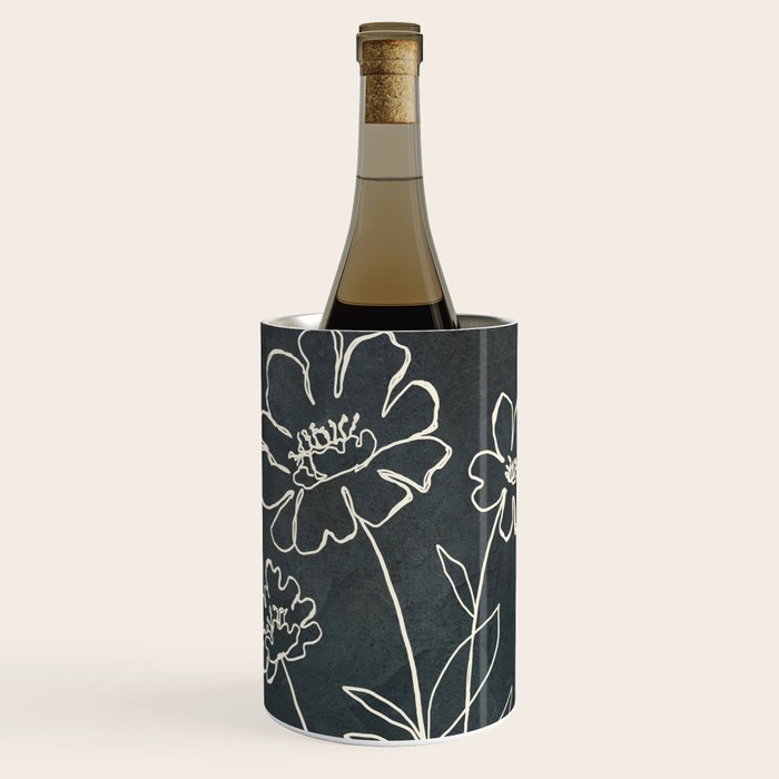Sketch Line Flowers 4 Wine Chiller Gallery Image 1