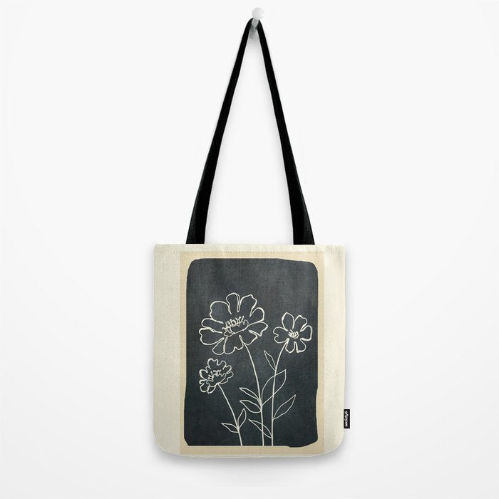 Sketch Line Flowers 4 Tote Bag Gallery Image 2