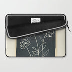 Sketch Line Flowers 4 Laptop Sleeve Gallery Image 2