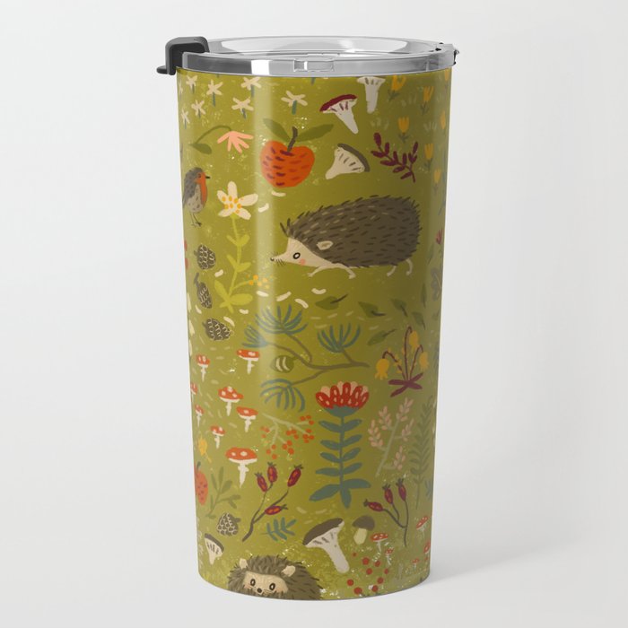 Hedgehog Meadow Travel Mug Gallery Image 3
