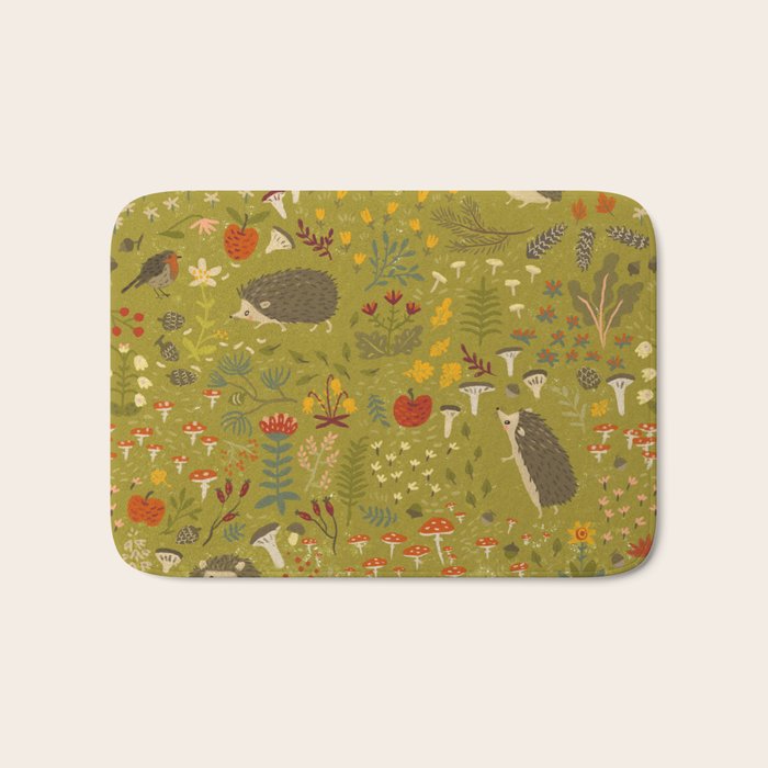 Hedgehog Meadow Bath Mat Gallery Image 1