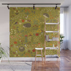 Hedgehog Meadow Wall Mural Gallery Image 1