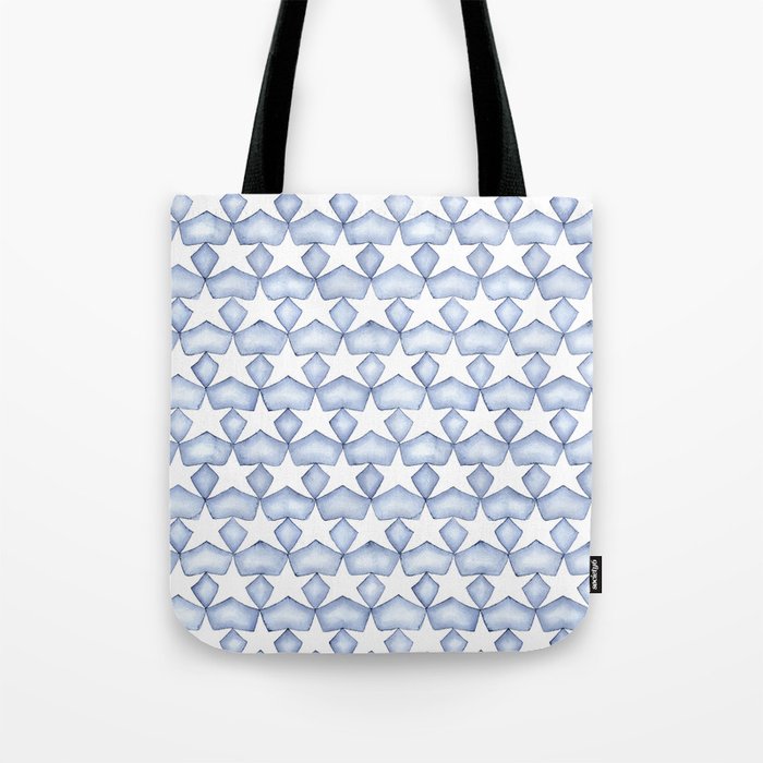 Indigo Stars Tote Bag Gallery Image 1