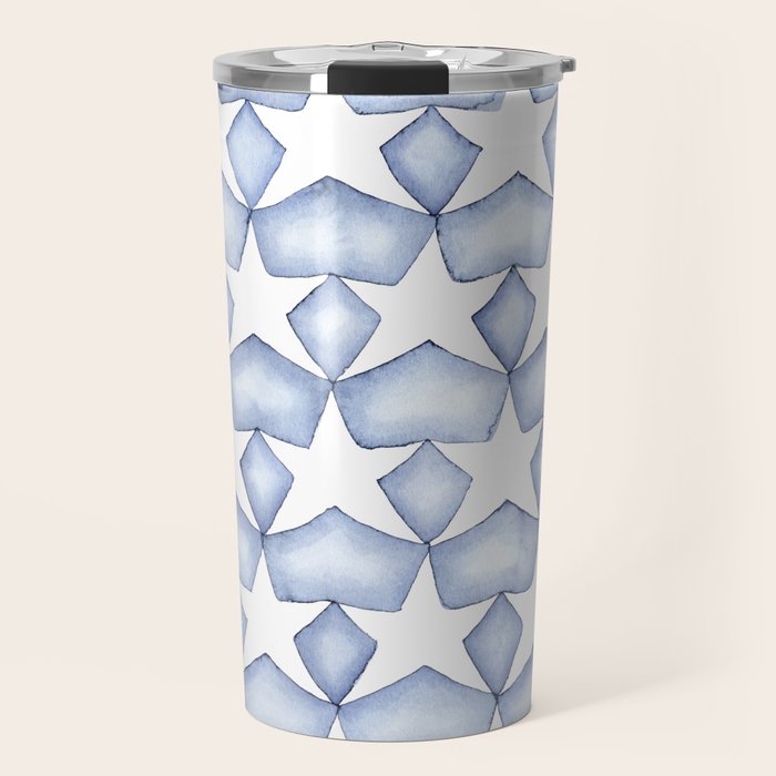 Indigo Stars Travel Mug Gallery Image 1