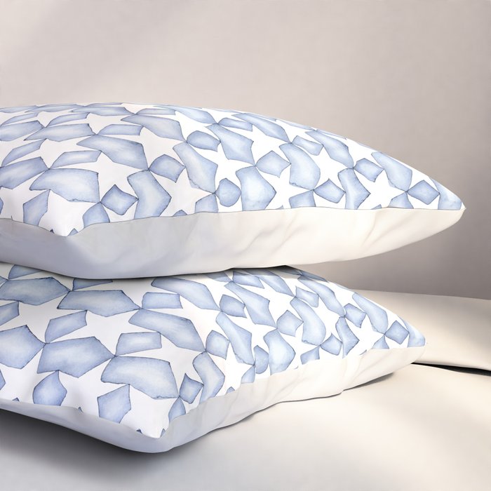 Indigo Stars Pillow Sham Gallery Image 3