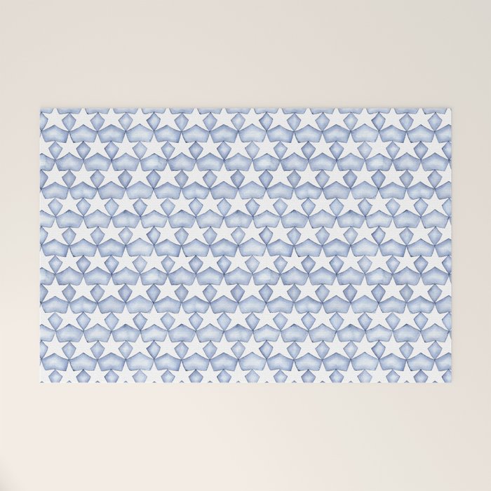 Indigo Stars Welcome Mat Gallery Image 1
