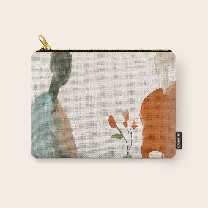 Abstract Cafe Stillness Carry All Pouch Gallery Image 1