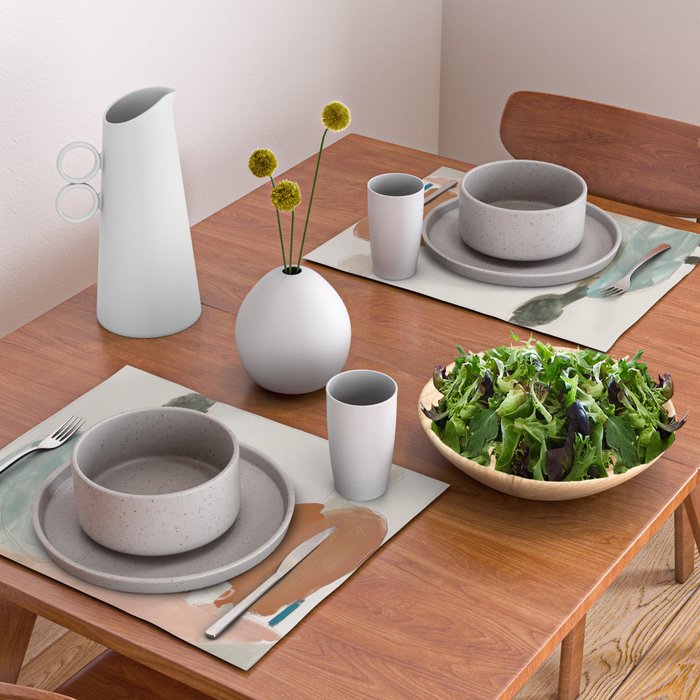 Abstract Cafe Stillness Placemat Gallery Image 2