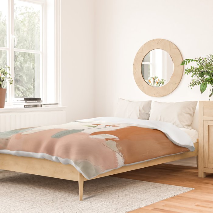 Abstract Cafe Stillness Duvet Cover Gallery Image 2