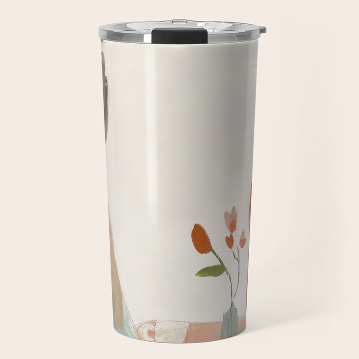 Abstract Cafe Stillness Travel Mug Gallery Image 1