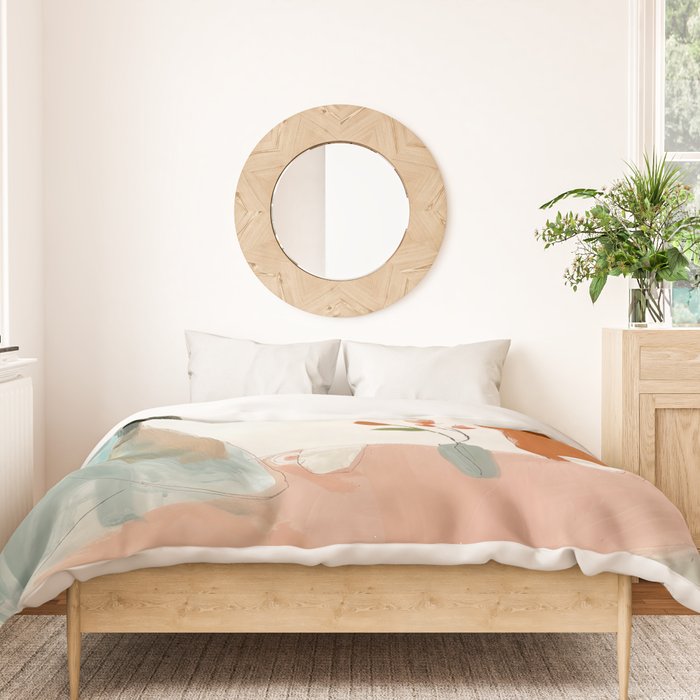 Abstract Cafe Stillness Duvet Cover Gallery Image 3